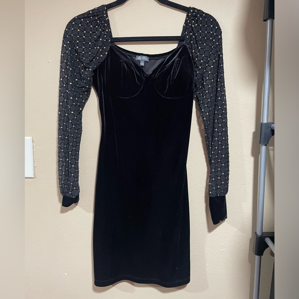 A beautiful  Lily Rose black dress ,I only wore once for wedding - Picture 6 of 6